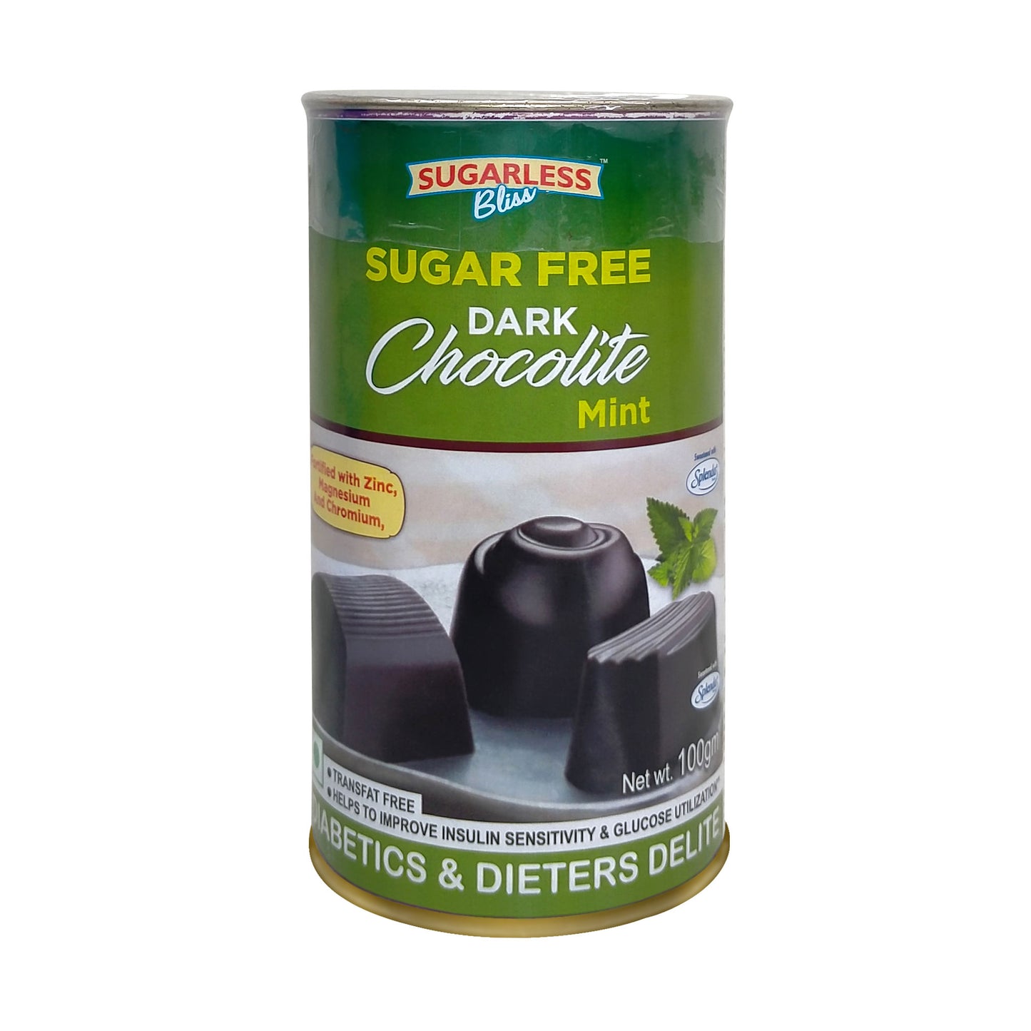Sugar Free Dark Chocolate - Mint