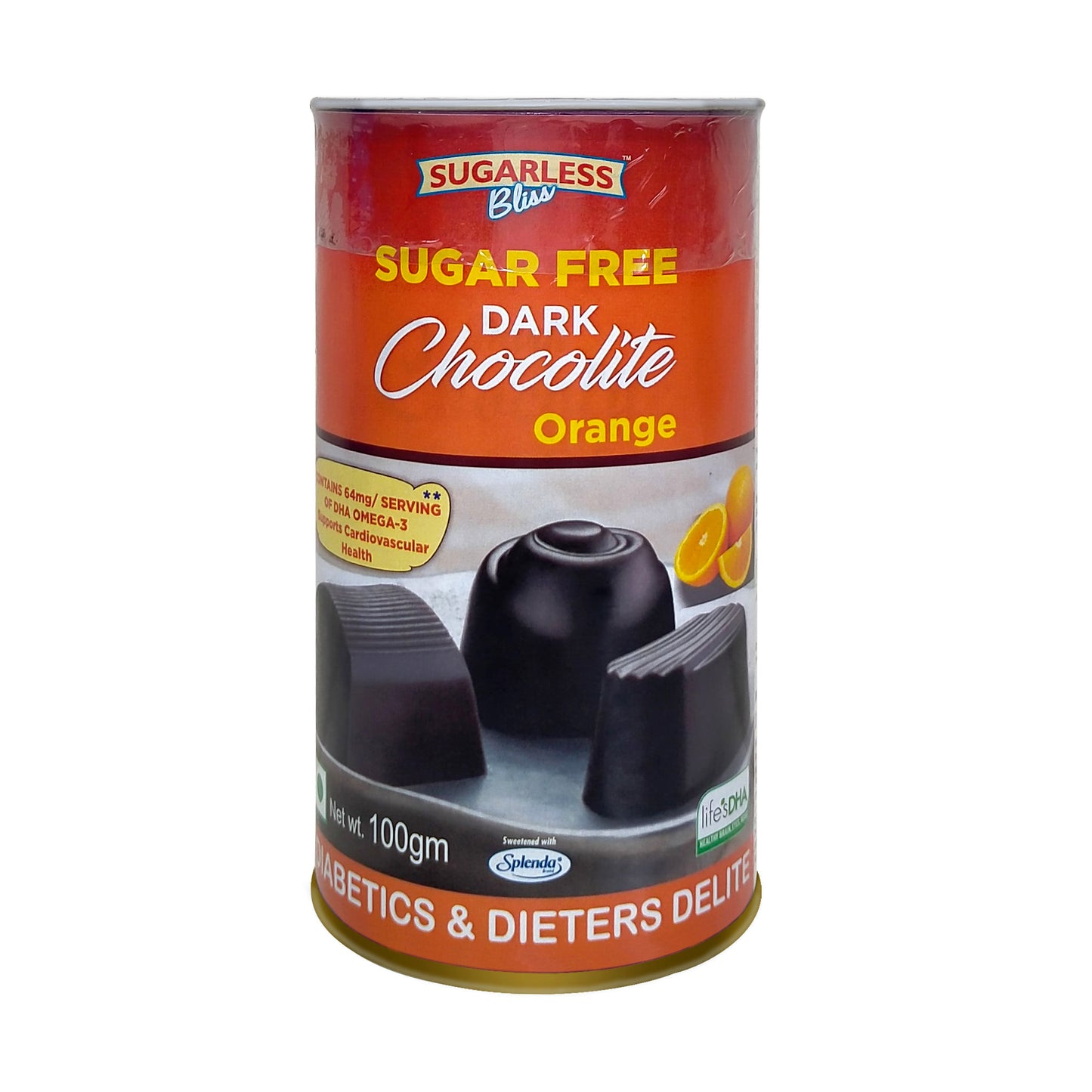 Sugar Free Dark Chocolate - Orange
