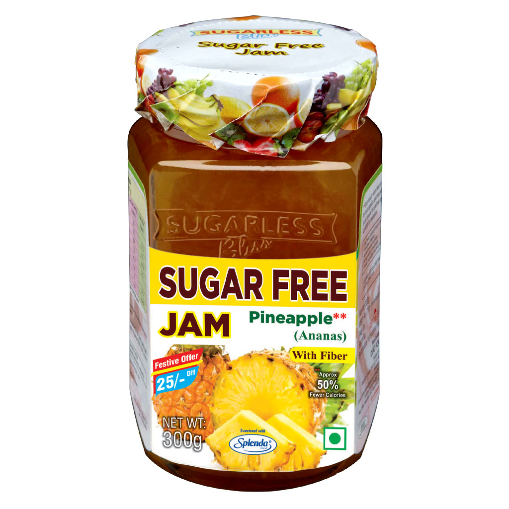 Sugar Free Pineapple Jam with Fiber