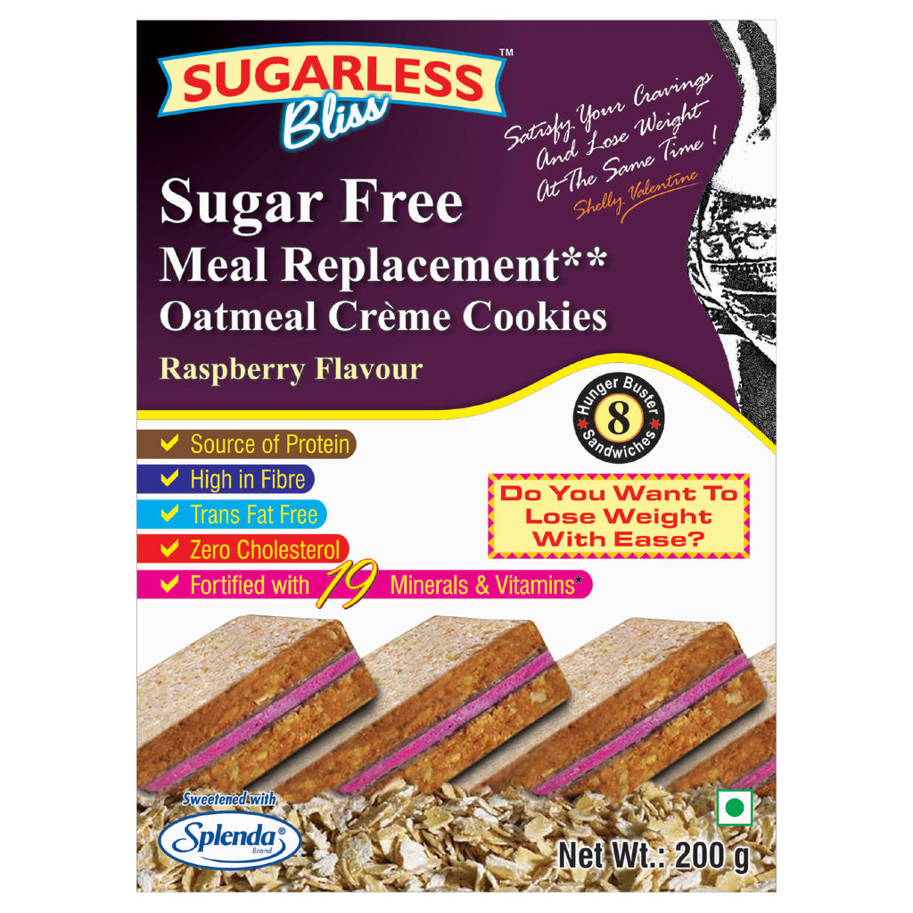 Sugar Free Oatmeal Creme Cookies - Raspberry (Alternate to A Meal 2 Cookies=1 Meal