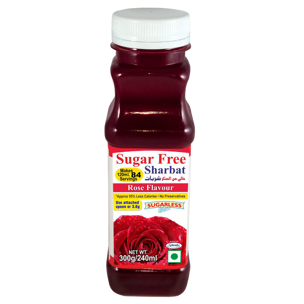 Sugar Free Sharbat (Syrup) Rose Flavour