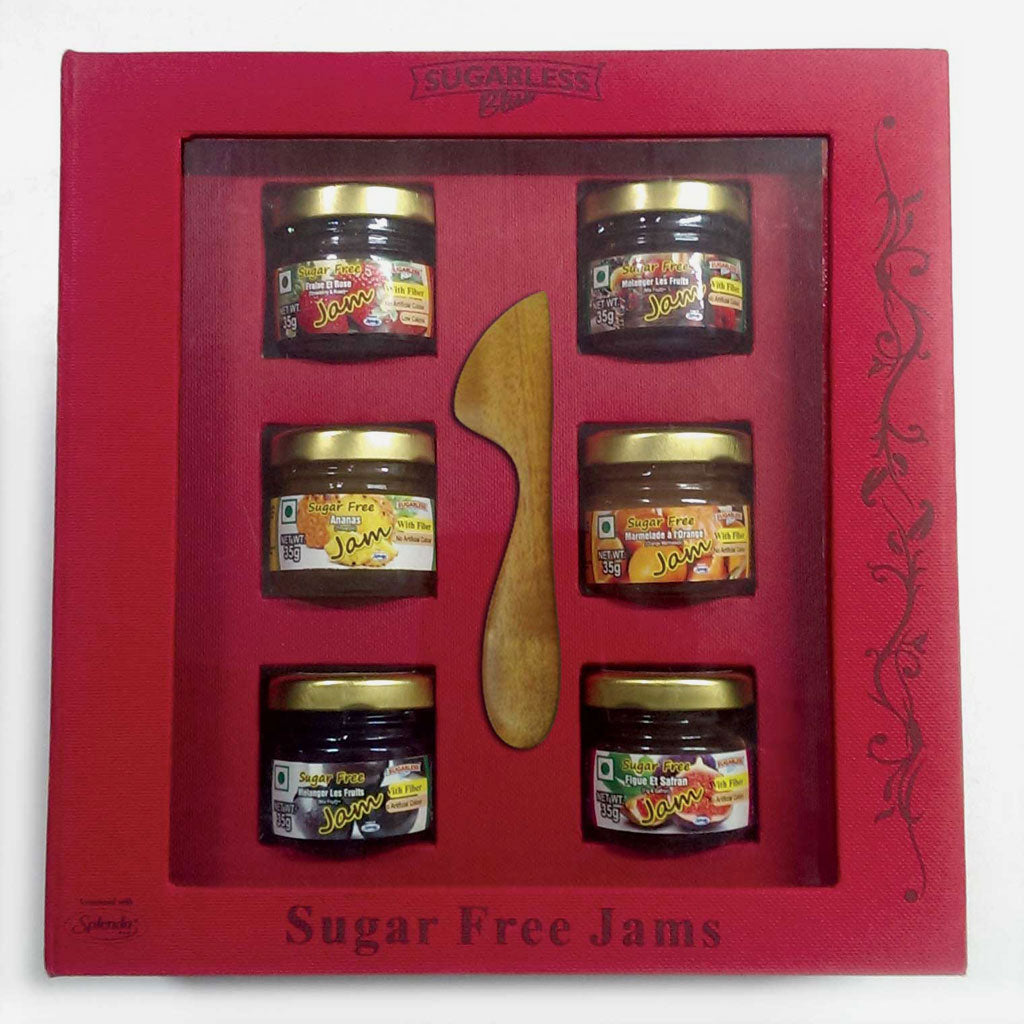 Sugar Free Mini Jams -Gift Box RED